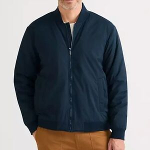 Lands' End Navy Insulated Bomber Jacket